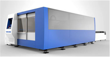 20MM الكربون الصلب CNC الألياف آلة القطع بالليزر مع 2000W، الجدول مبادل